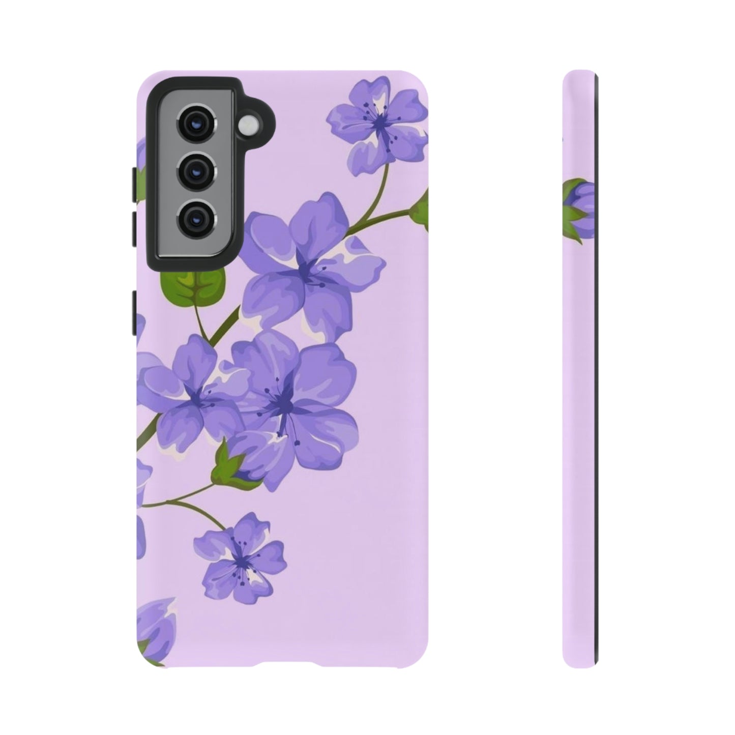 Purple Floral case for Samsung & Google phone./Tough Cases/ Floral collection