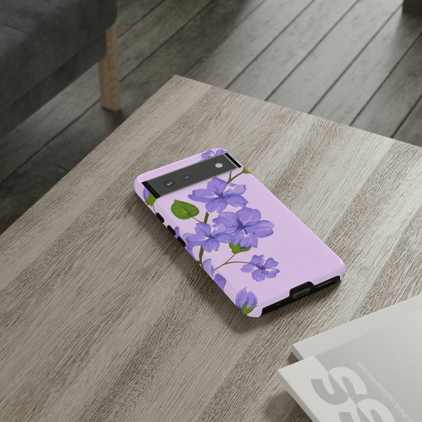 Purple Floral case for Samsung & Google phone./Tough Cases/ Floral collection