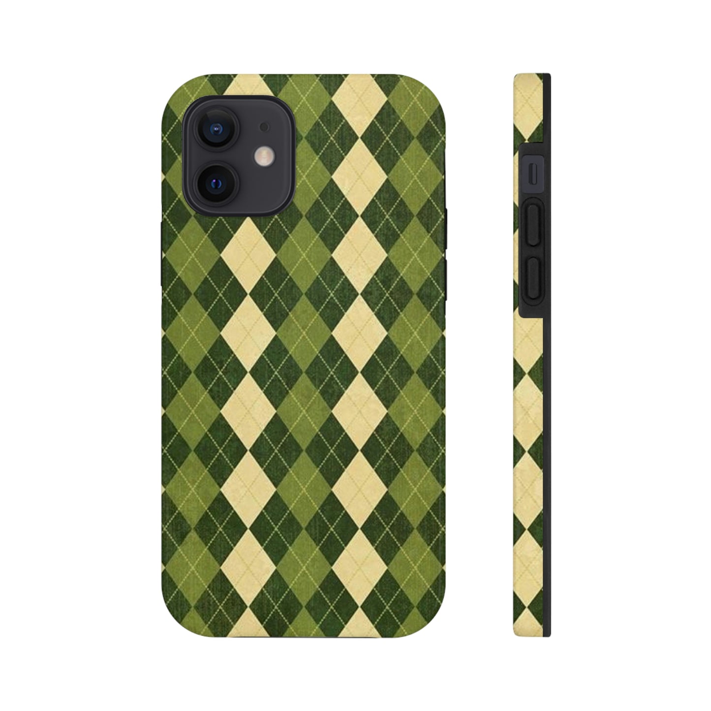 Green Plaid sweater phone case/ for iPhone/ plaid collection/ Tough Phone Cases