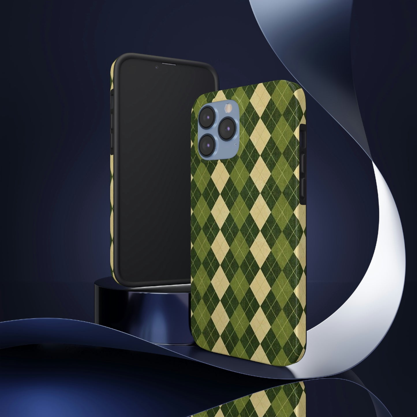 Green Plaid sweater phone case/ for iPhone/ plaid collection/ Tough Phone Cases