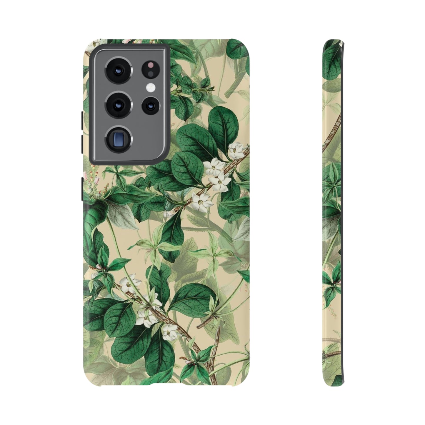 Green Petal phone case, for Samsung & Google phone./ Floral Collection