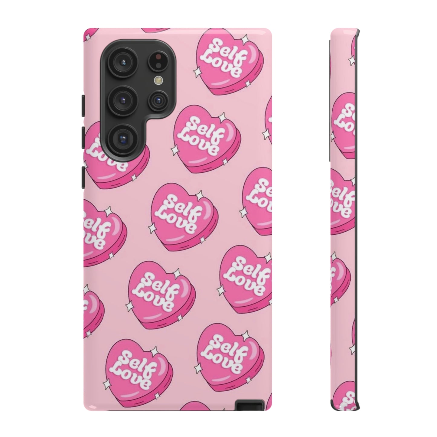 Self love phone case, for Samsung & google phones,/ heart collection/ tough case