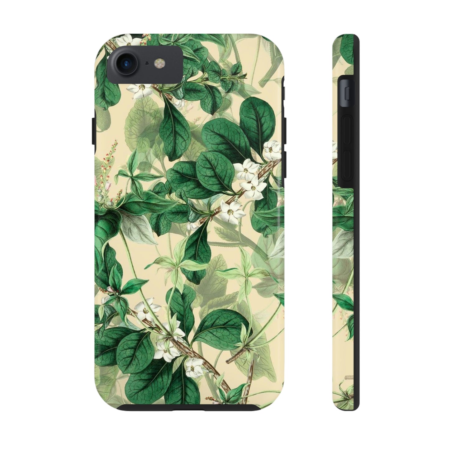 Green Petals phone case, for iPhone, Tough Phone Cases, Floral collection