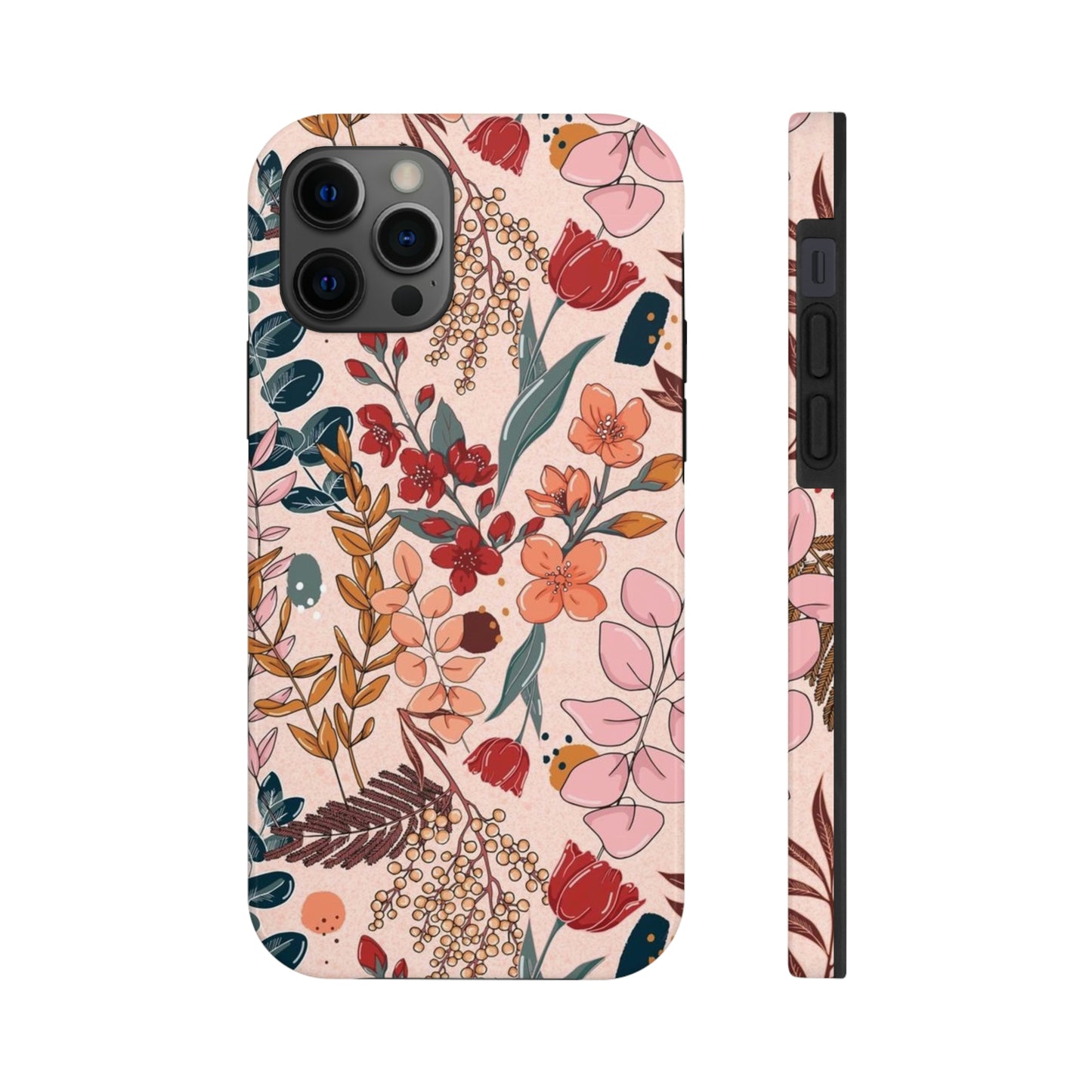 Pink Floral phone case, for iPhone/Tough Phone Cases/ Floral Collection