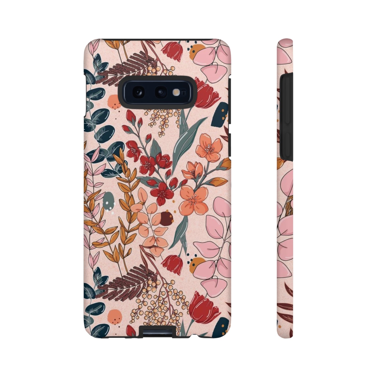 Pink Floral phone case for Samsung & Google phone/Tough Cases/ Floral Collection