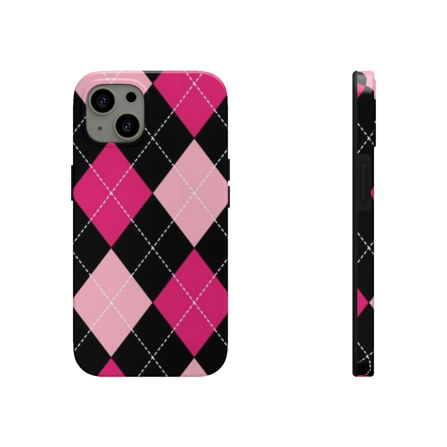 Pink Diamond phone case/ for iPhone/ plaid collection/ Tough Phone Cases