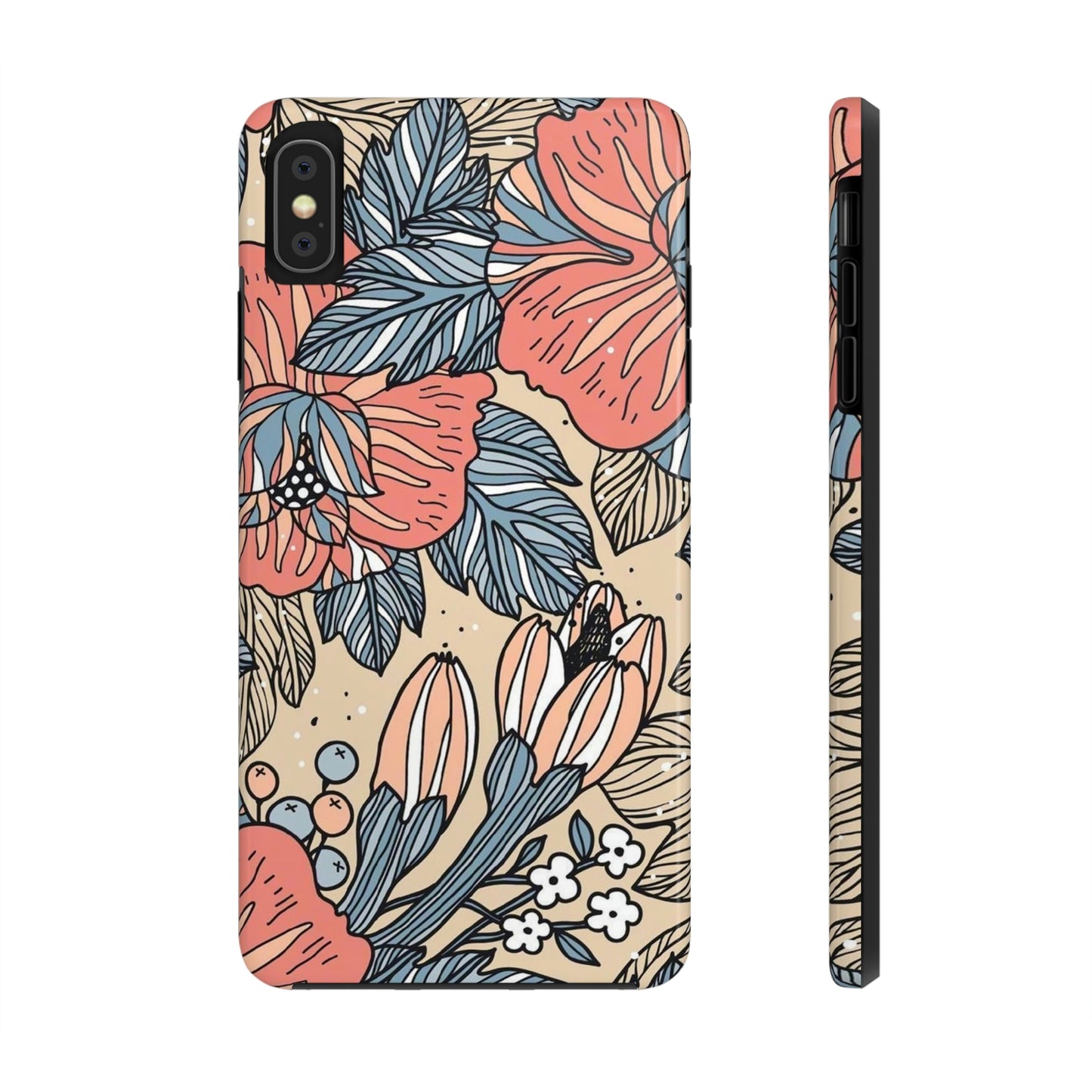 Floral phone case, for Iphone/Tough Phone Cases/