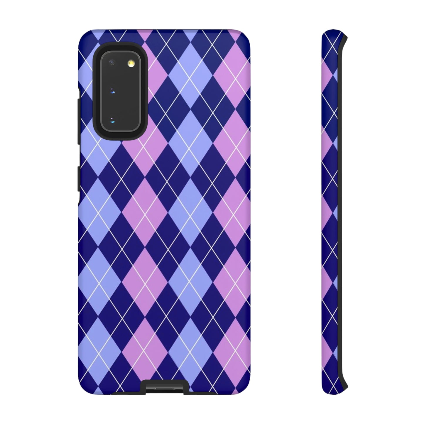 Purple sweater phone case/ for Samsung & Google phone/ plaid collection/ Tough Phone Cases