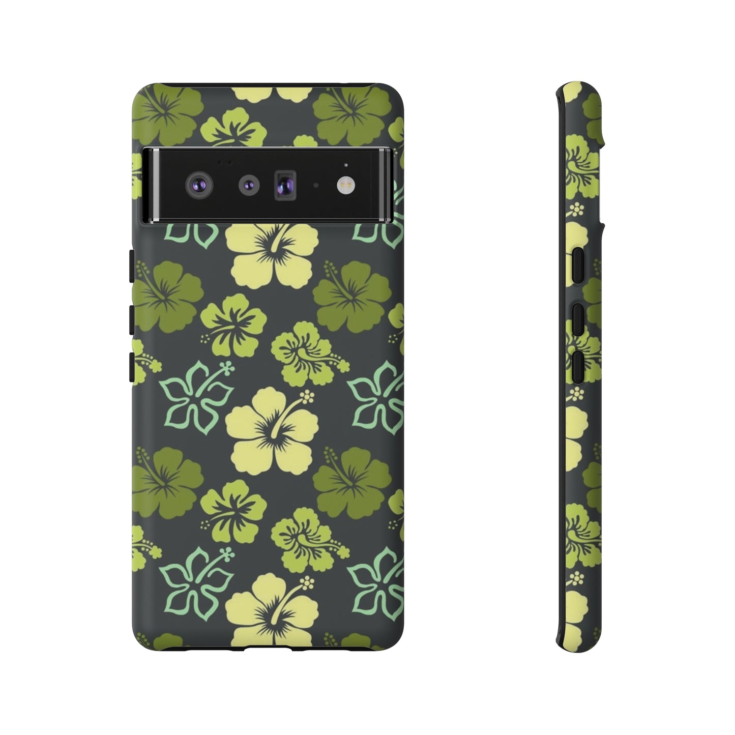 Green Hawaiian phone case for Samsung & Google phones / summer collection / Tough Cases