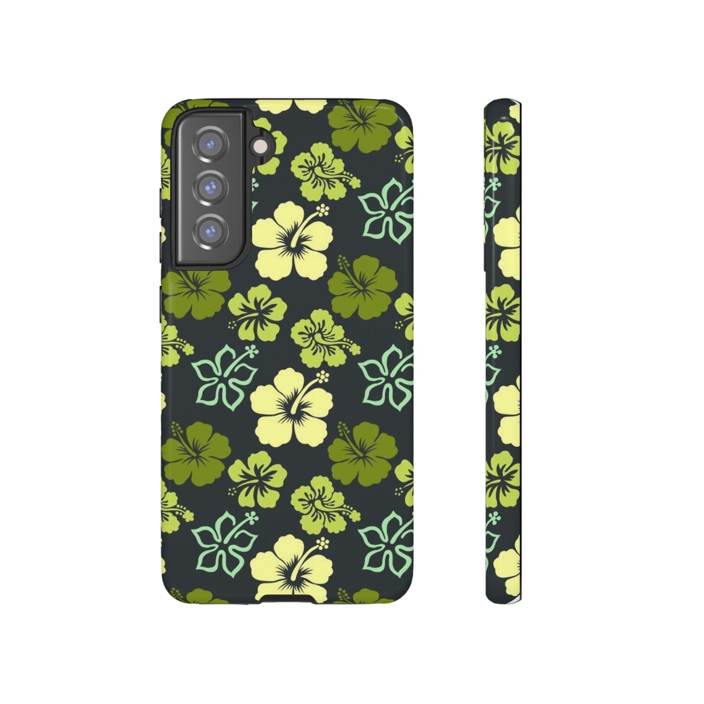 Green Hawaiian phone case for Samsung & Google phones / summer collection / Tough Cases