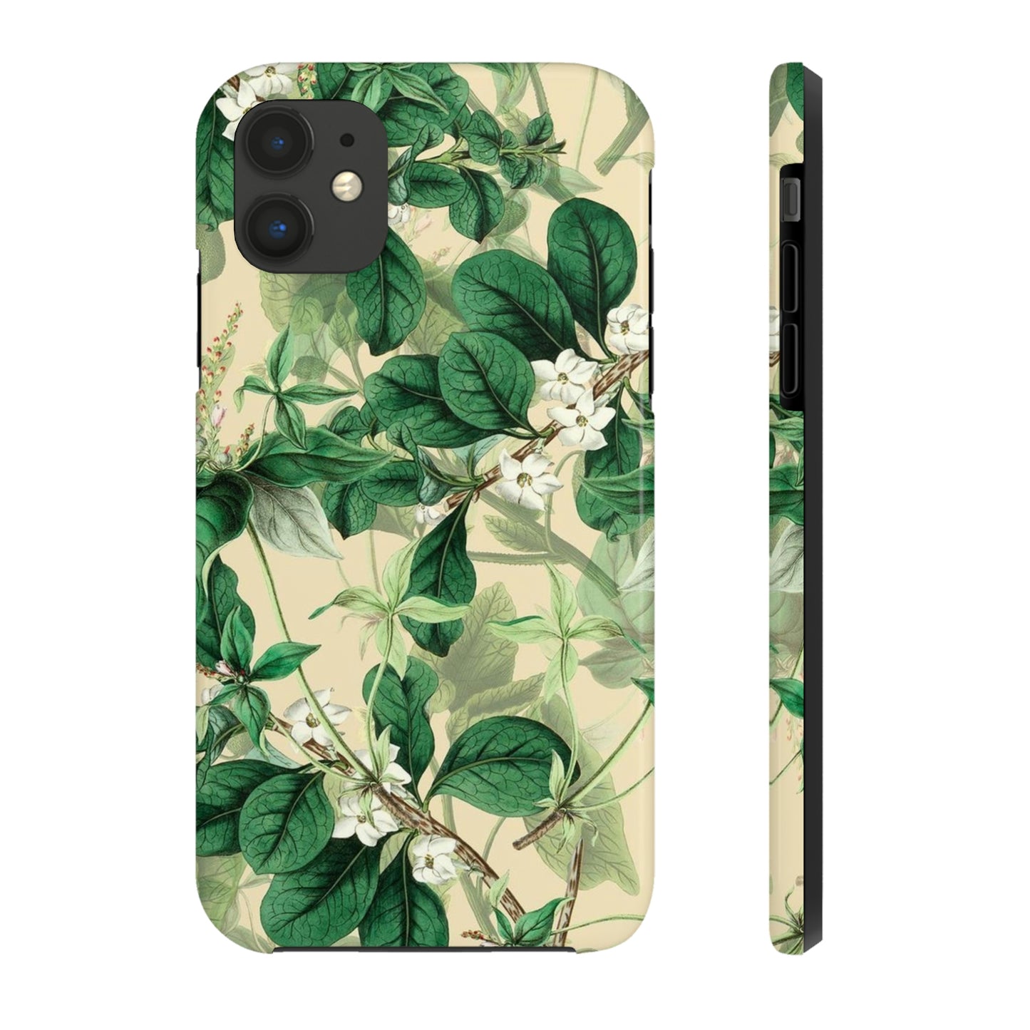 Green Petals phone case, for iPhone, Tough Phone Cases, Floral collection