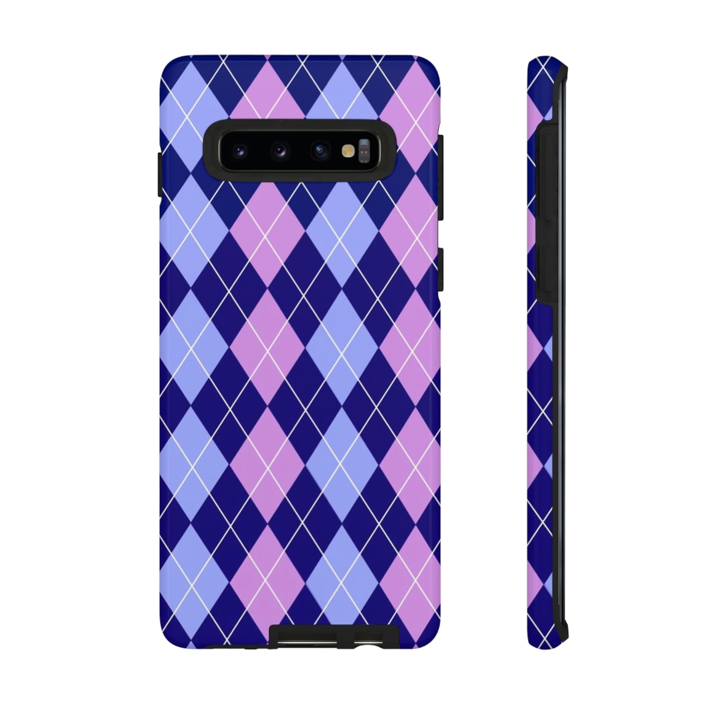 Purple sweater phone case/ for Samsung & Google phone/ plaid collection/ Tough Phone Cases