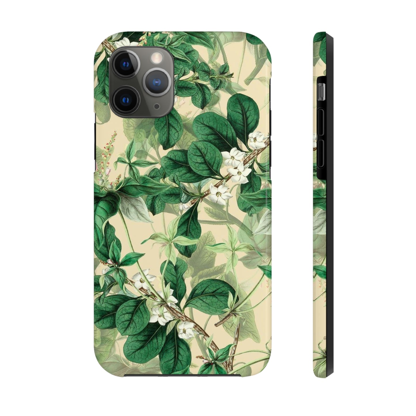 Green Petals phone case, for iPhone, Tough Phone Cases, Floral collection