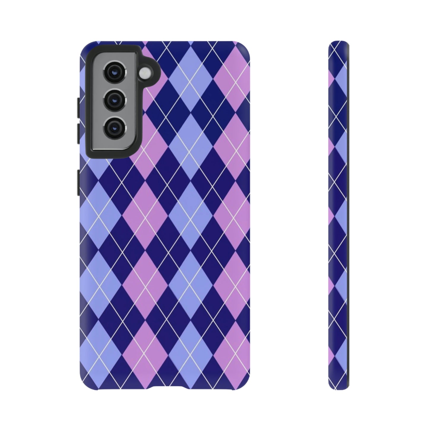 Purple sweater phone case/ for Samsung & Google phone/ plaid collection/ Tough Phone Cases