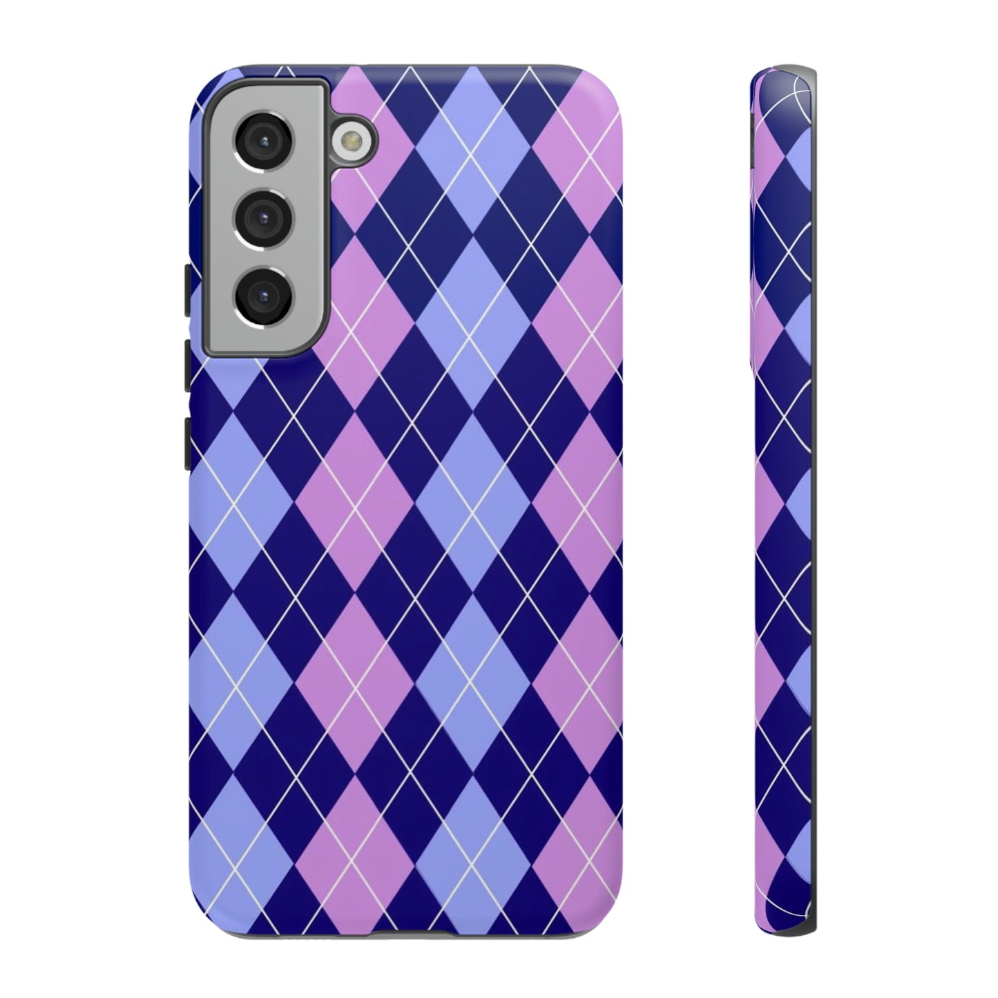 Purple sweater phone case/ for Samsung & Google phone/ plaid collection/ Tough Phone Cases