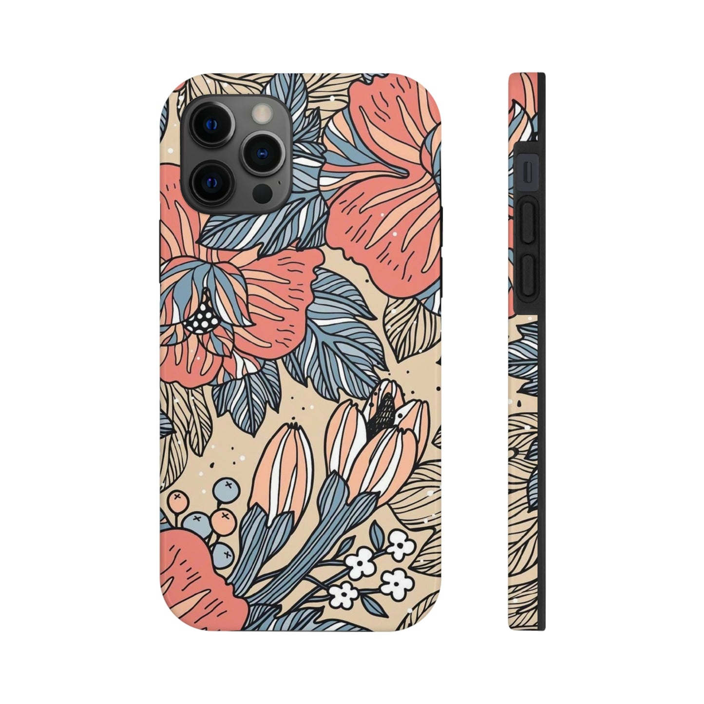 Floral phone case, for Iphone/Tough Phone Cases/