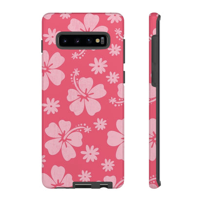 Pink hibiscus phone case/ for Samsung & Google phones /summer collection