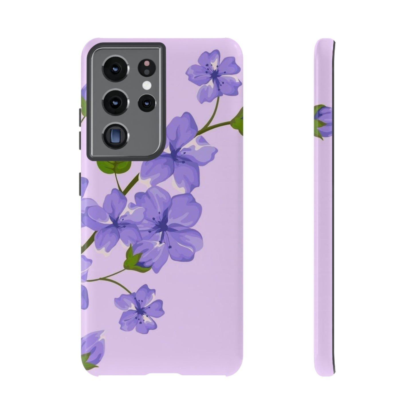 Purple Floral case for Samsung & Google phone./Tough Cases/ Floral collection