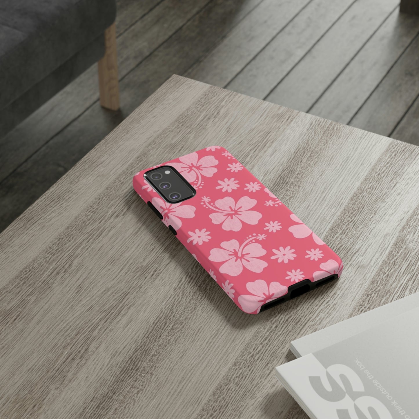 Pink hibiscus phone case/ for Samsung & Google phones /summer collection