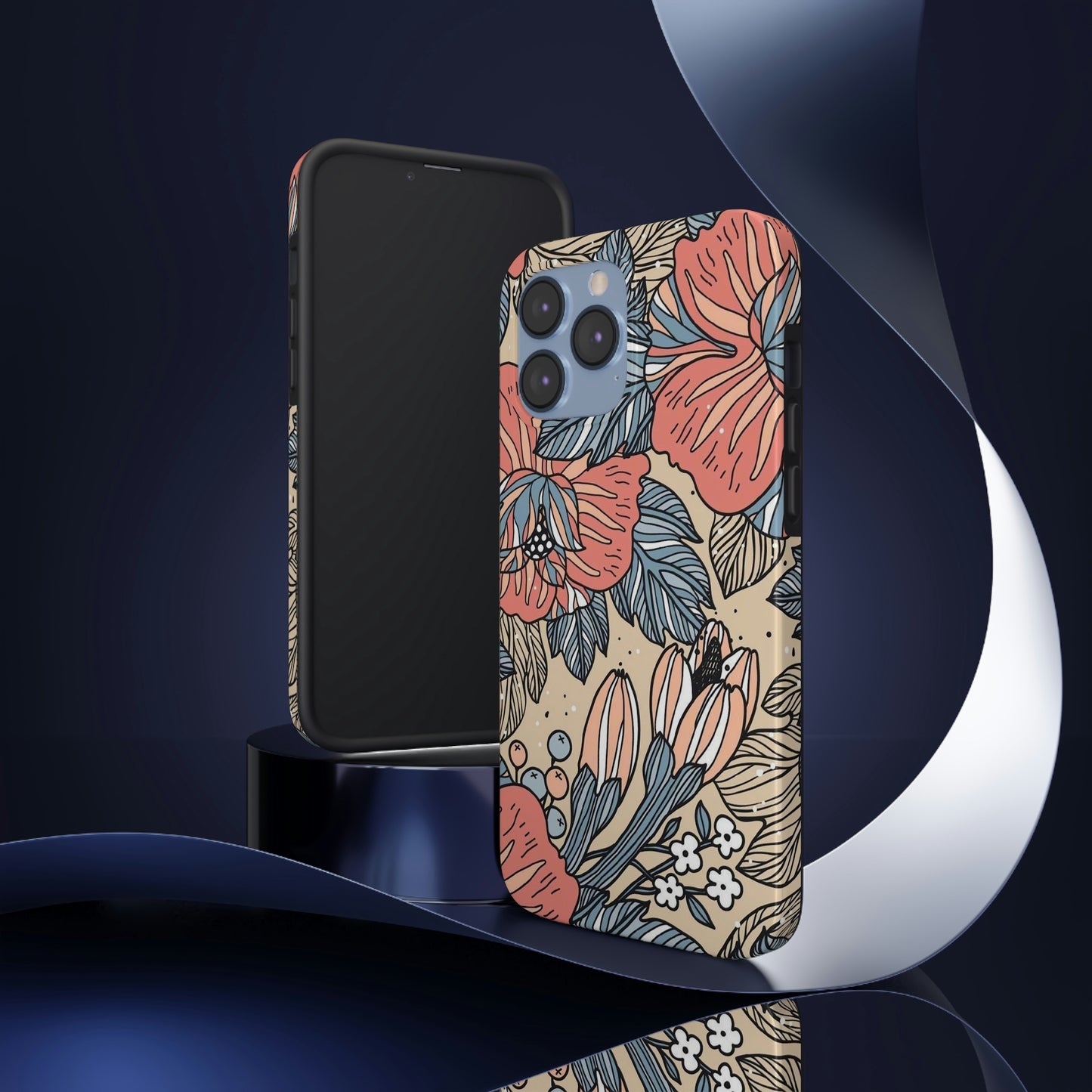 Floral phone case, for Iphone/Tough Phone Cases/