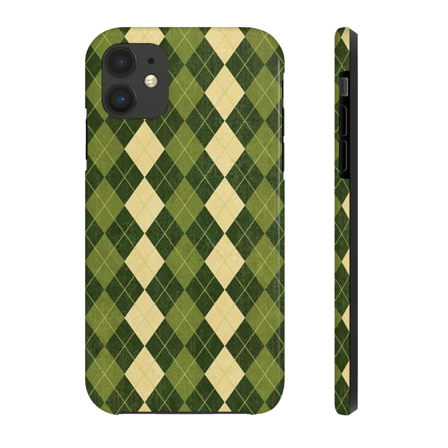 Green Plaid sweater phone case/ for iPhone/ plaid collection/ Tough Phone Cases