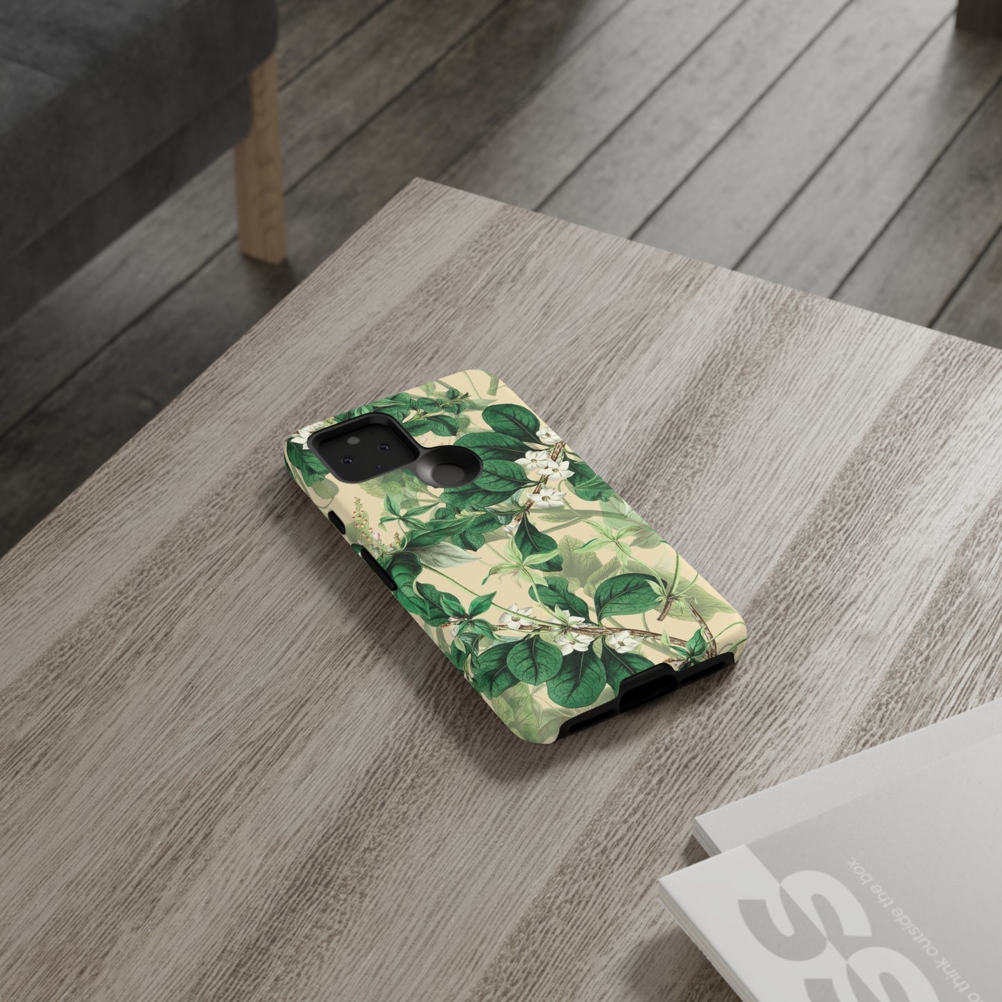 Green Petal phone case, for Samsung & Google phone./ Floral Collection