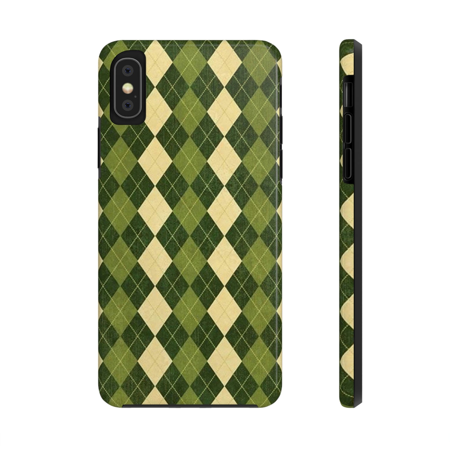 Green Plaid sweater phone case/ for iPhone/ plaid collection/ Tough Phone Cases