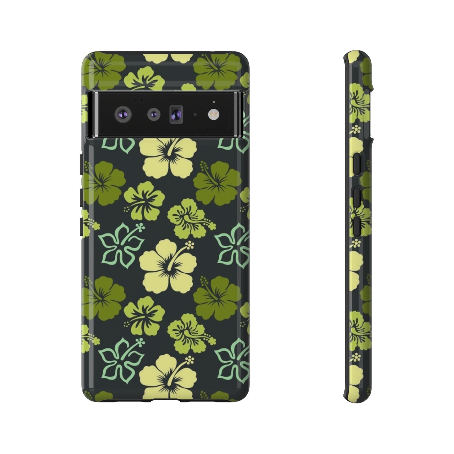 Green Hawaiian phone case for Samsung & Google phones / summer collection / Tough Cases