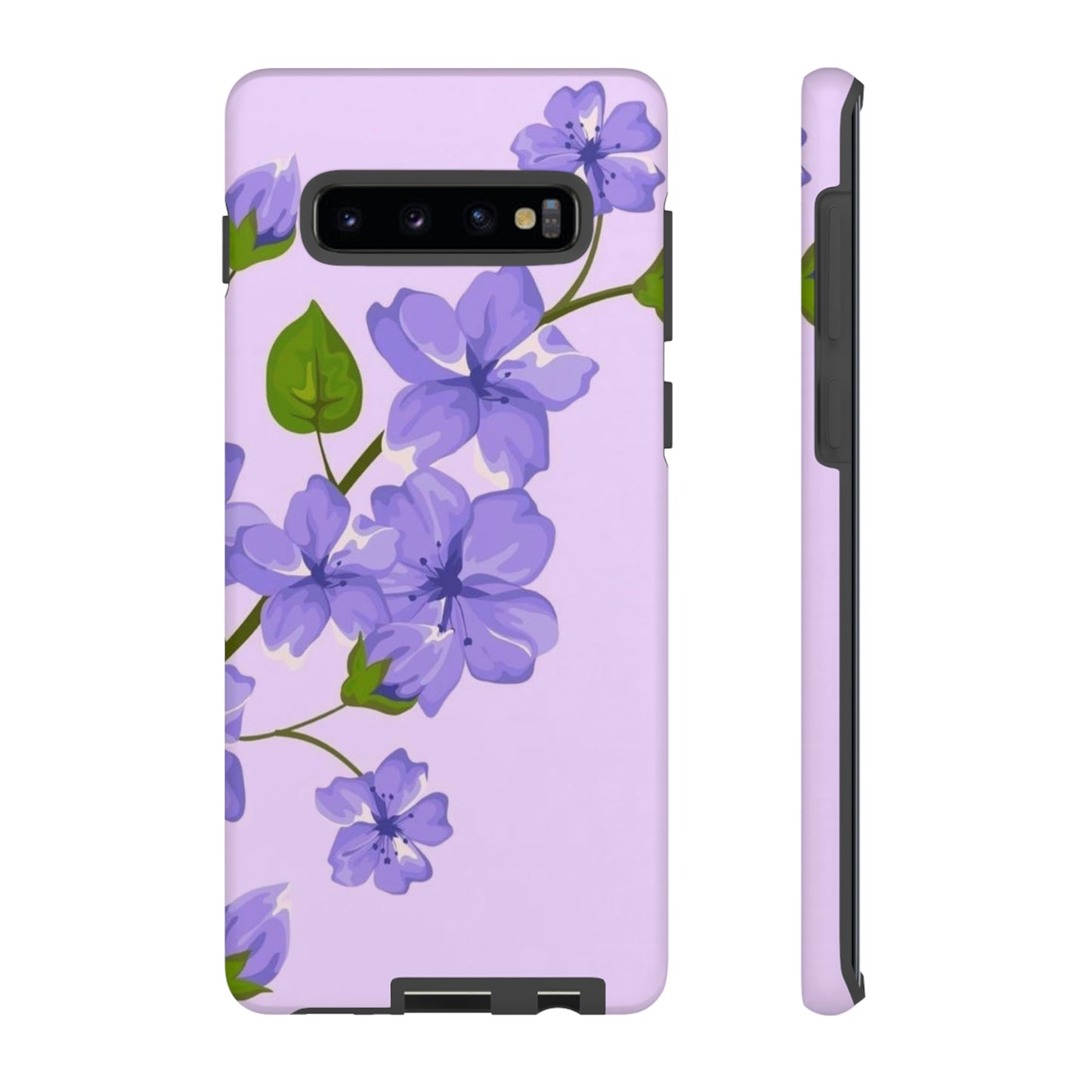 Purple Floral case for Samsung & Google phone./Tough Cases/ Floral collection