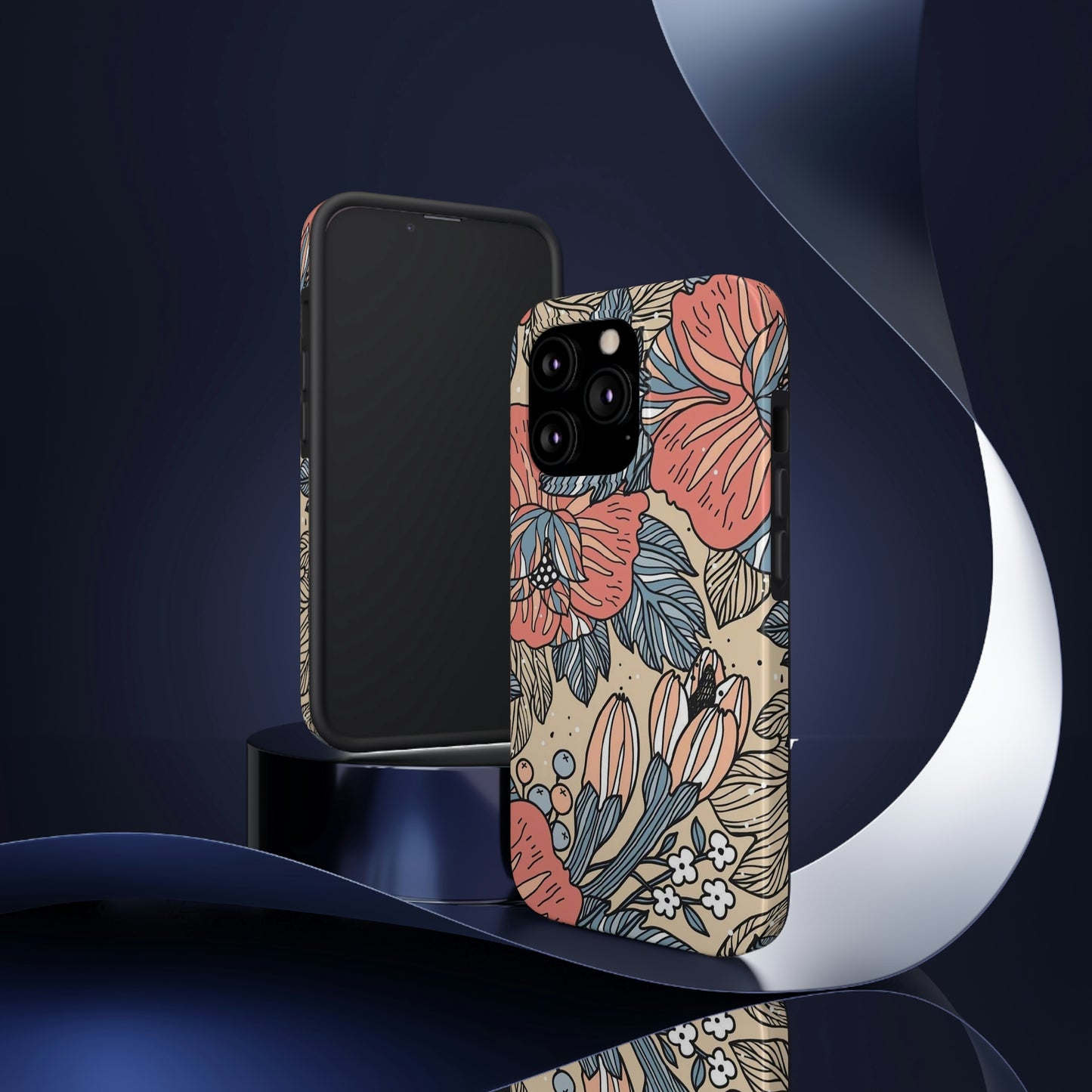 Floral phone case, for Iphone/Tough Phone Cases/