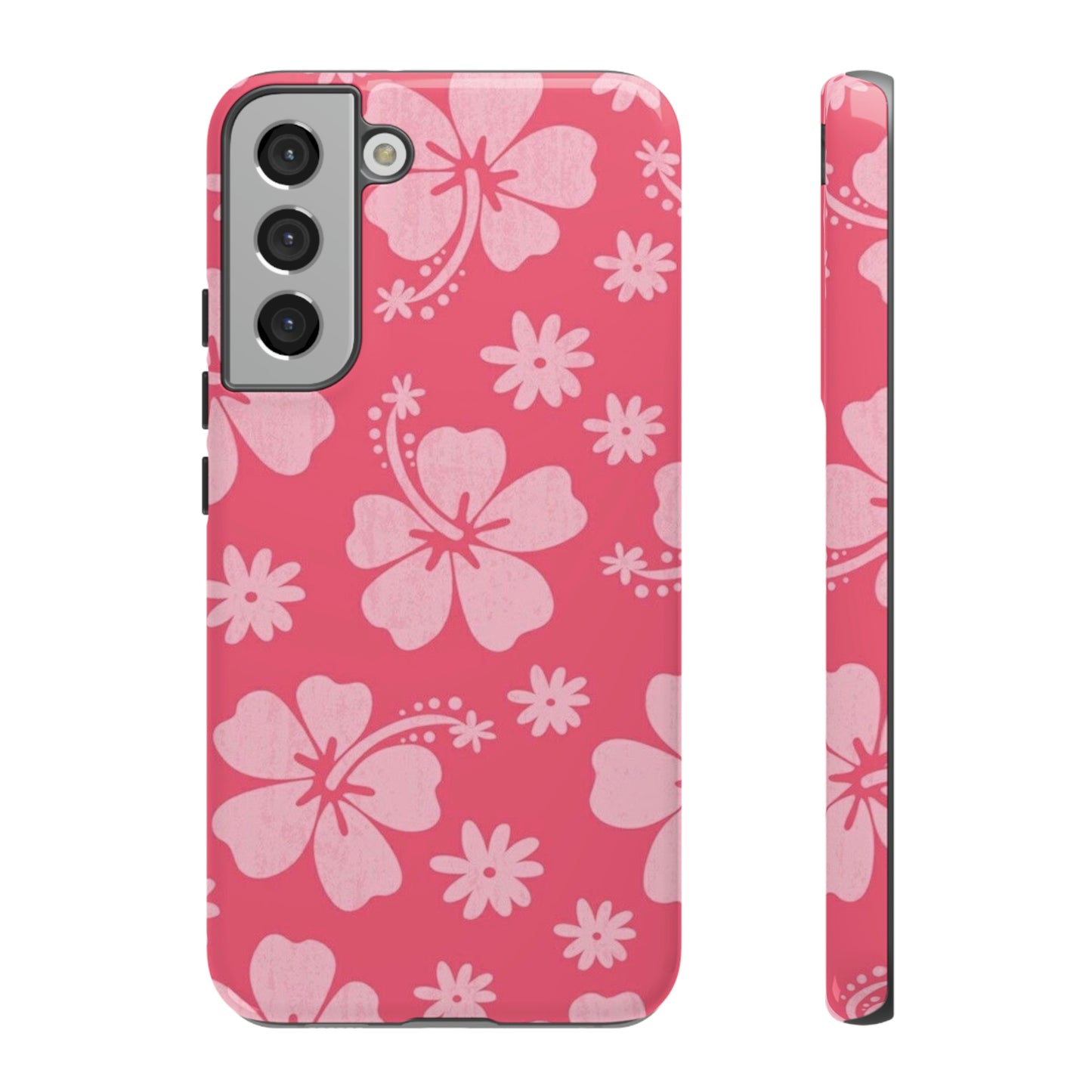 Pink hibiscus phone case/ for Samsung & Google phones /summer collection