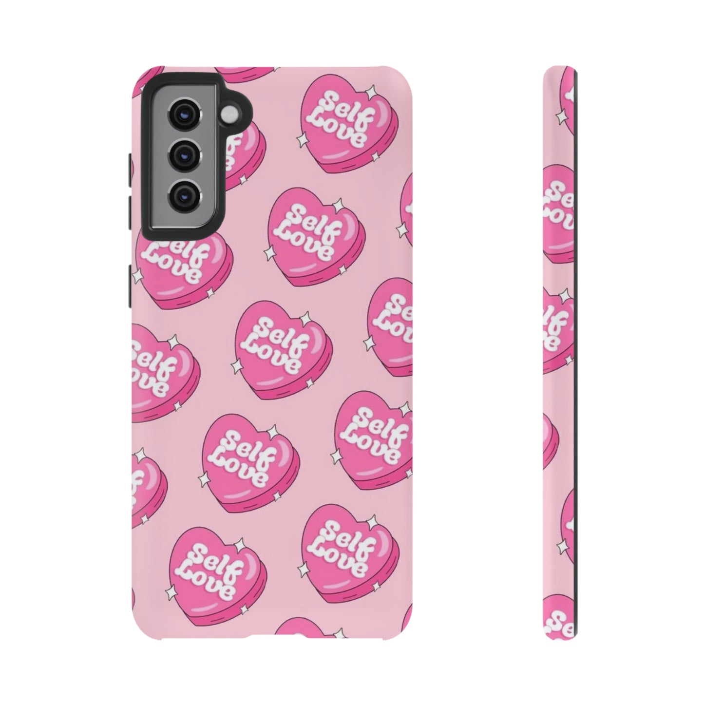 Self love phone case, for Samsung & google phones,/ heart collection/ tough case