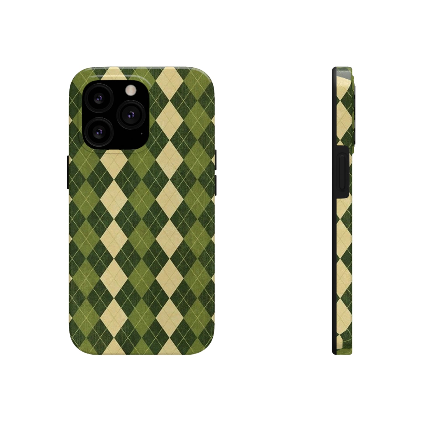 Green Plaid sweater phone case/ for iPhone/ plaid collection/ Tough Phone Cases