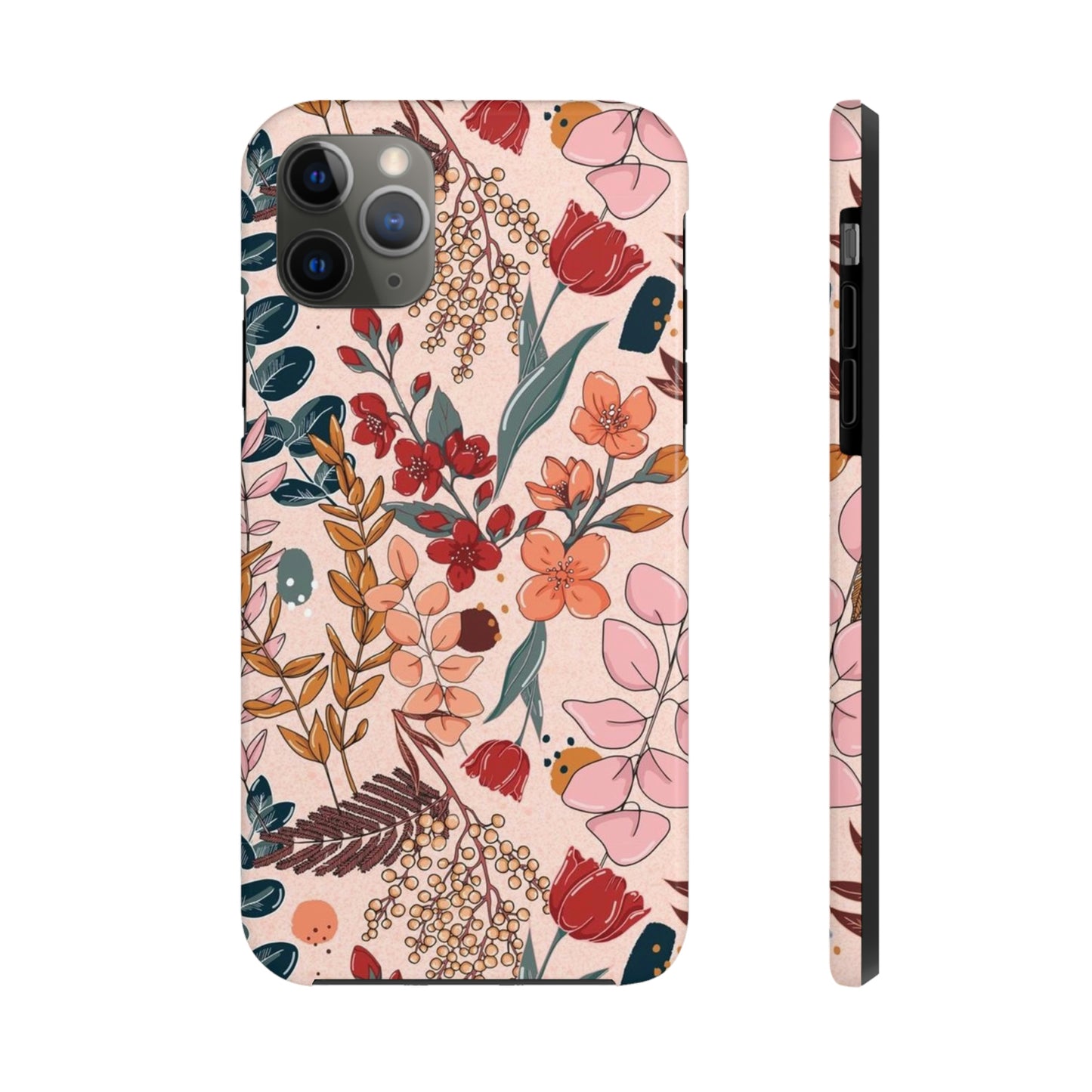 Pink Floral phone case, for iPhone/Tough Phone Cases/ Floral Collection