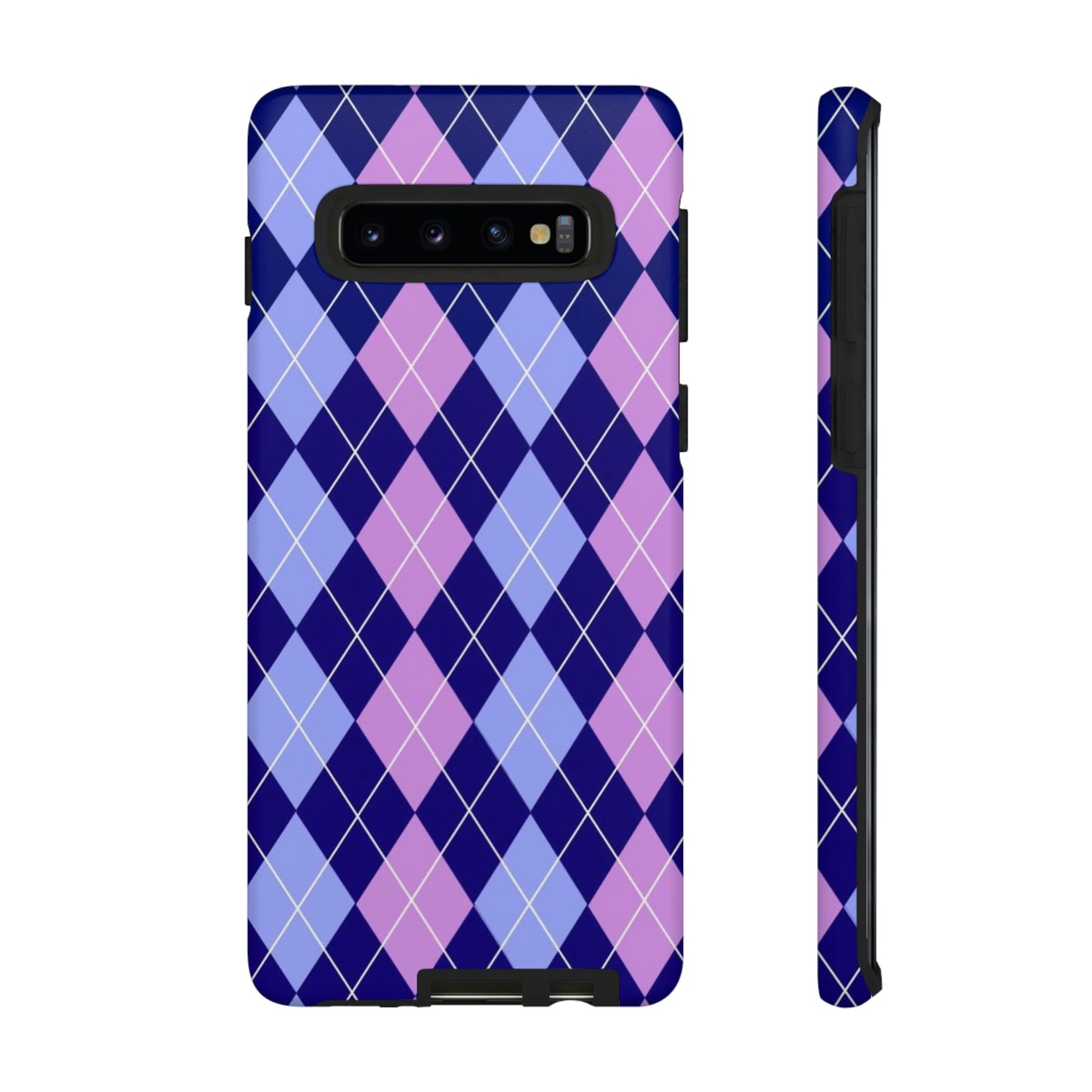 Purple sweater phone case/ for Samsung & Google phone/ plaid collection/ Tough Phone Cases