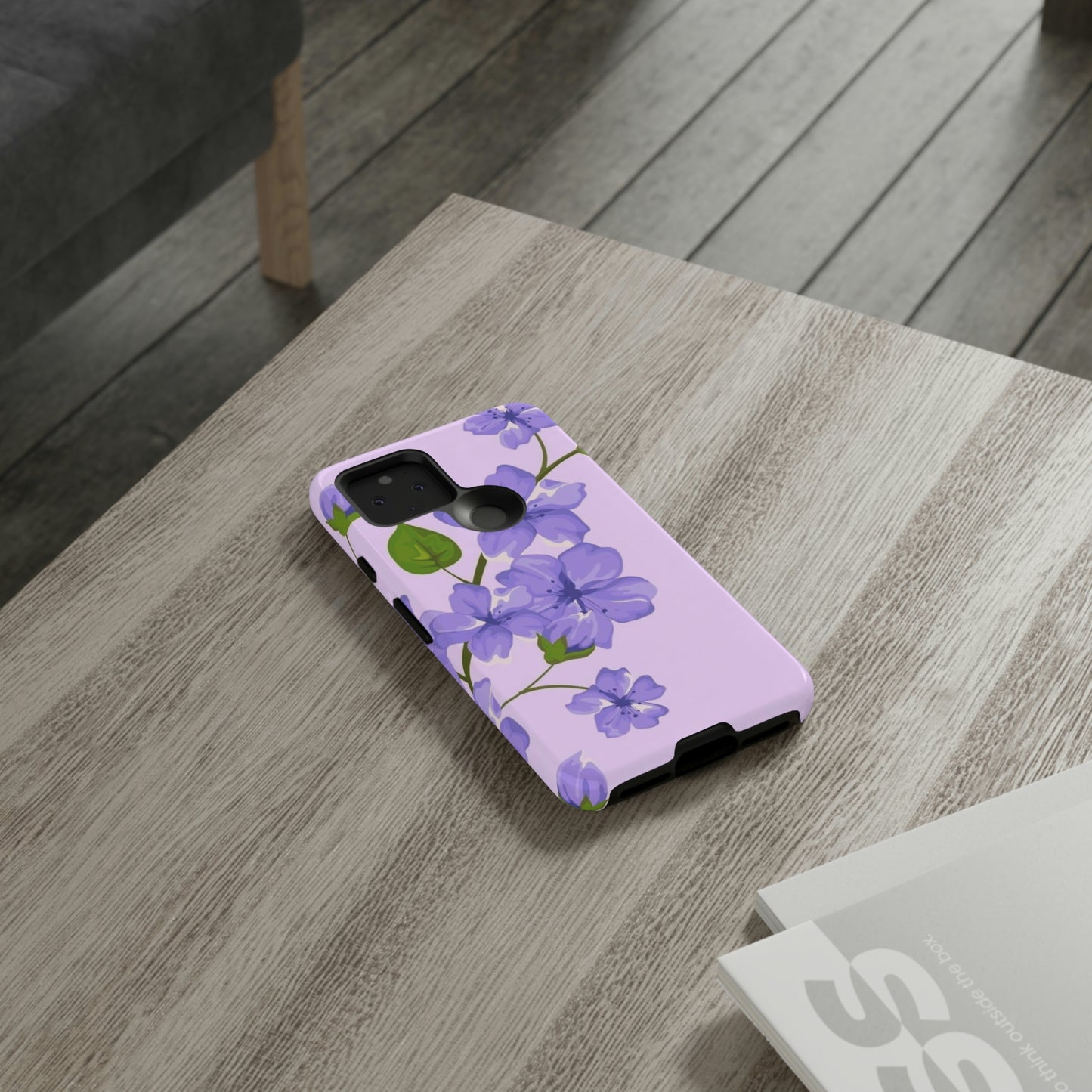 Purple Floral case for Samsung & Google phone./Tough Cases/ Floral collection