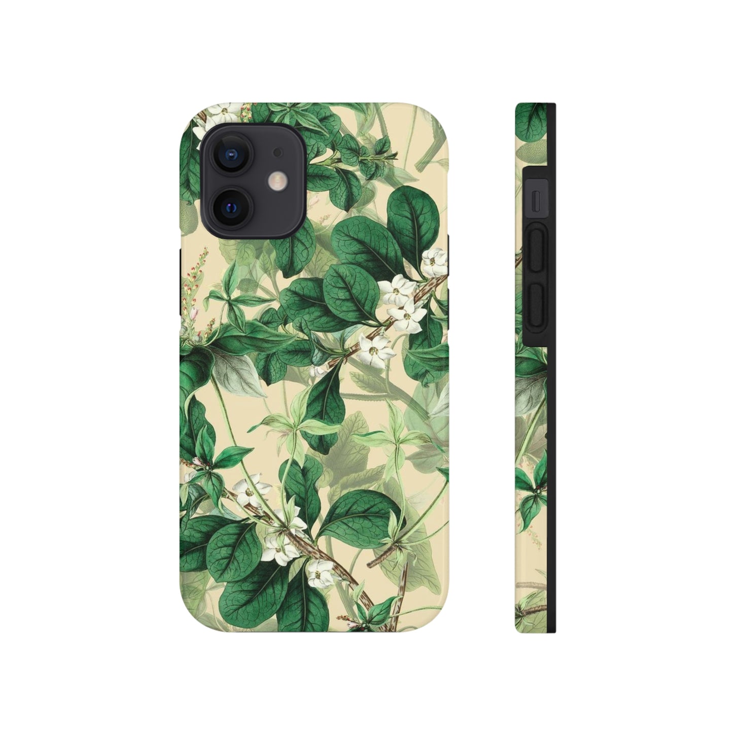 Green Petals phone case, for iPhone, Tough Phone Cases, Floral collection