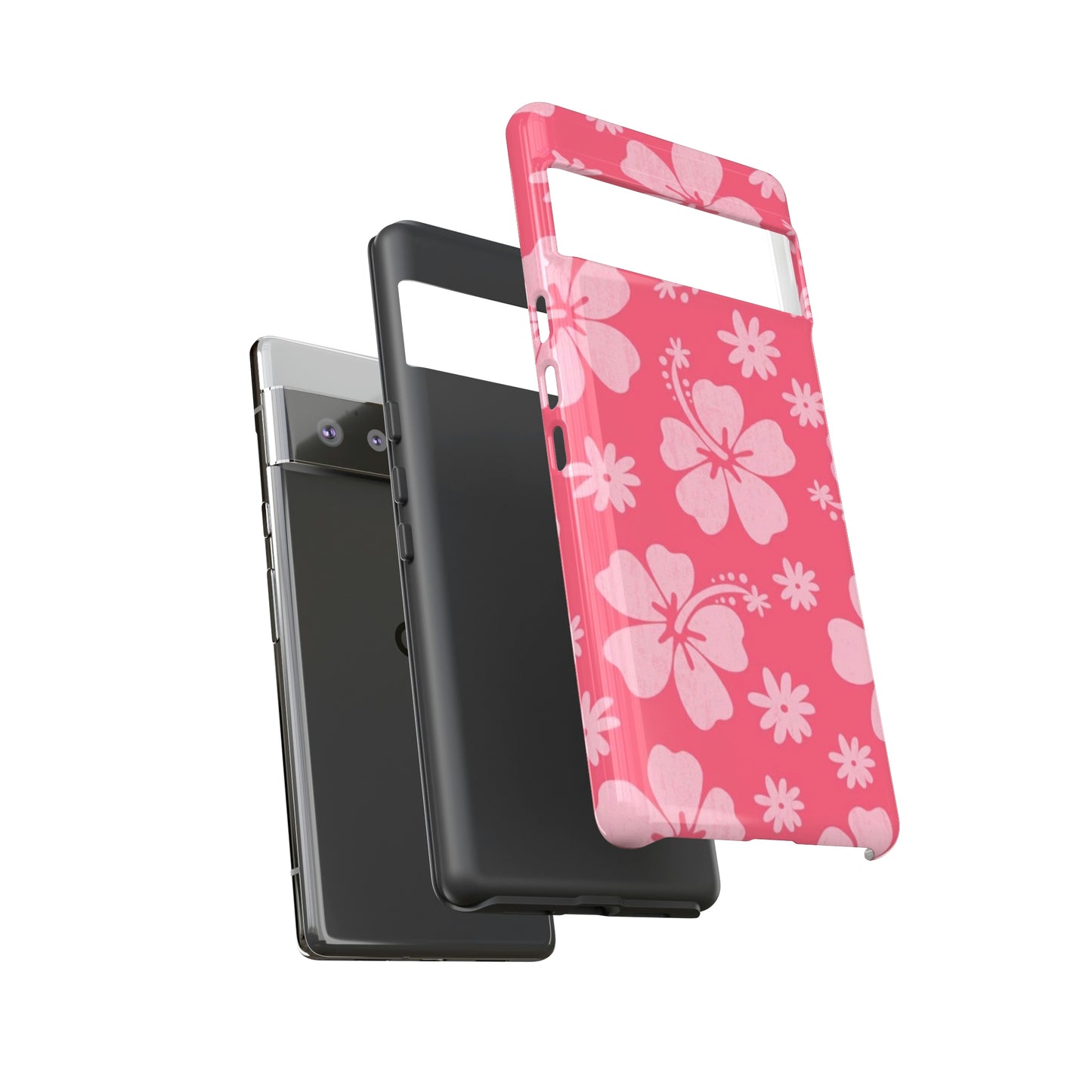 Pink hibiscus phone case/ for Samsung & Google phones /summer collection