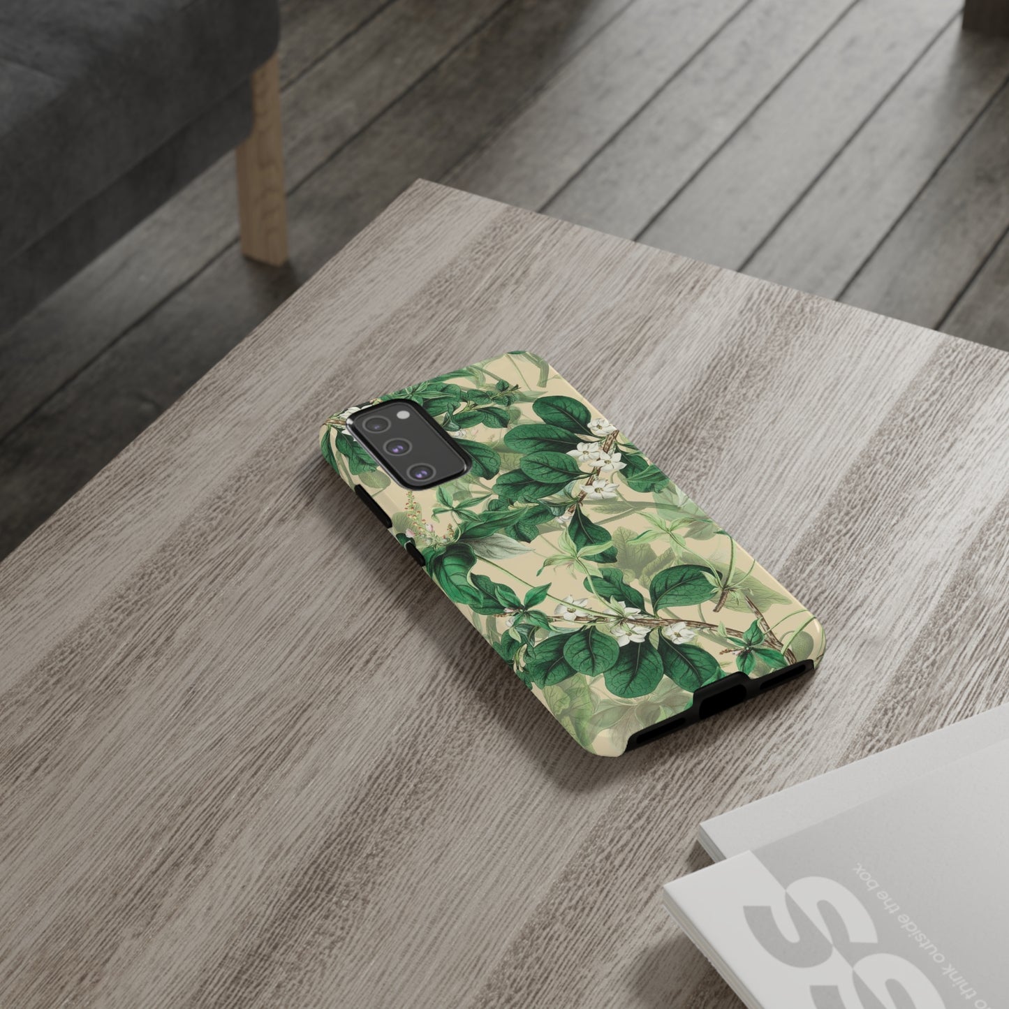 Green Petal phone case, for Samsung & Google phone./ Floral Collection