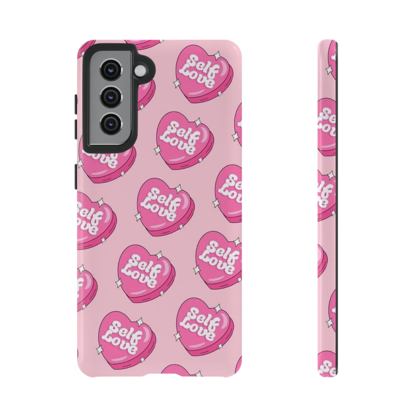 Self love phone case, for Samsung & google phones,/ heart collection/ tough case