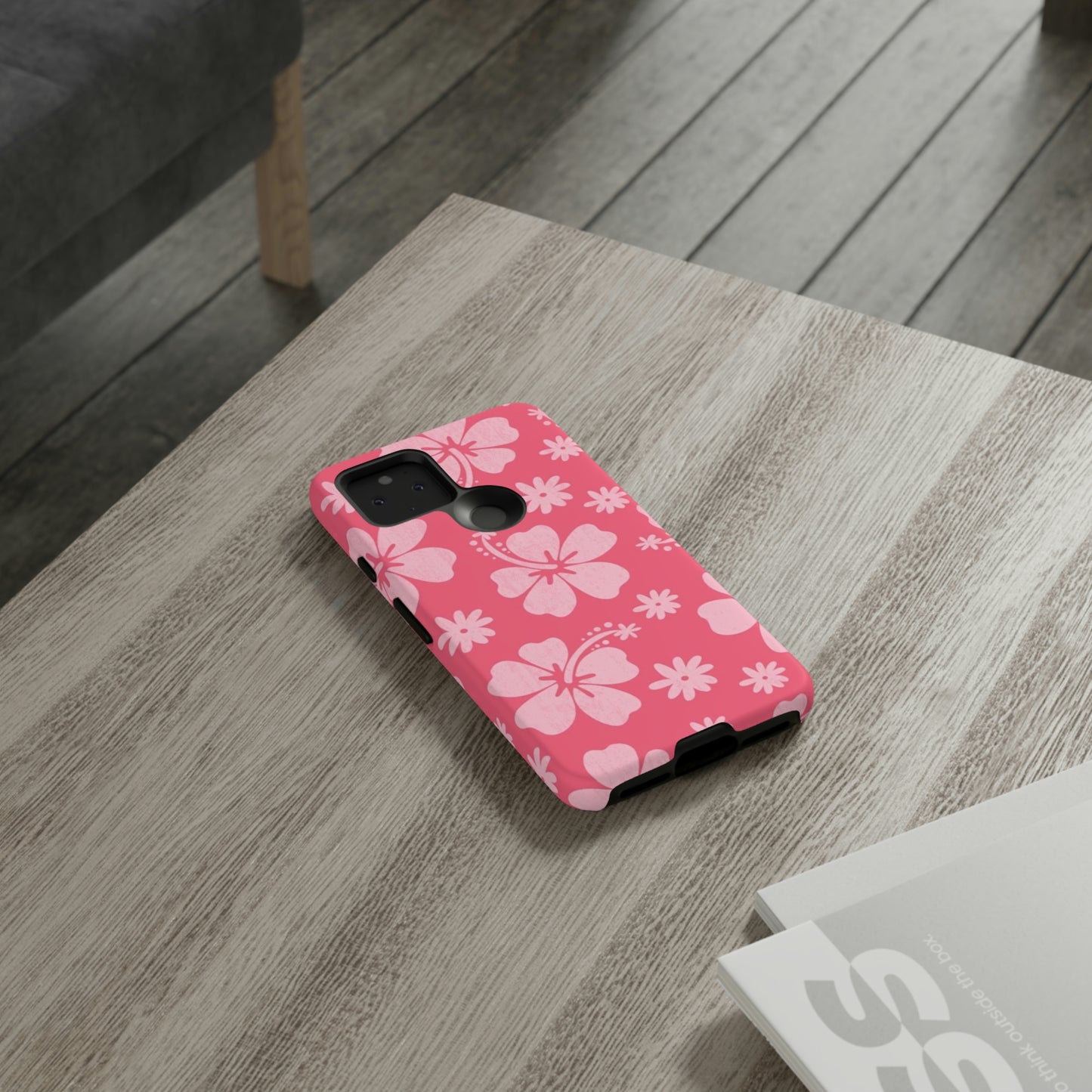 Pink hibiscus phone case/ for Samsung & Google phones /summer collection