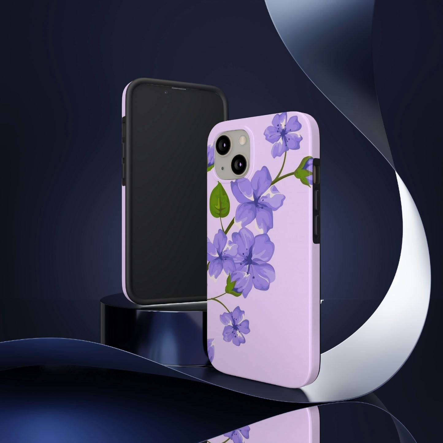 Purple floral phone case, for iphone,Tough Phone Cases, Floral Collection