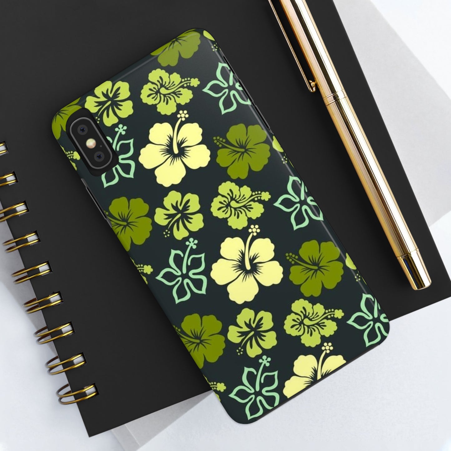 Green Hawaiian phone case for iPhone / summer collection Tough Phone Cases, Case-Mate