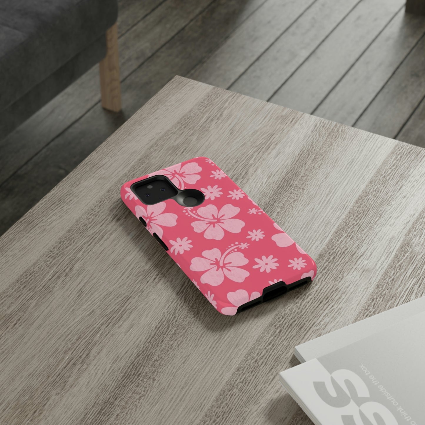 Pink hibiscus phone case/ for Samsung & Google phones /summer collection