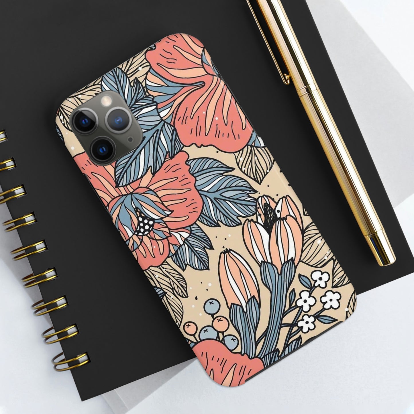 Floral phone case, for Iphone/Tough Phone Cases/