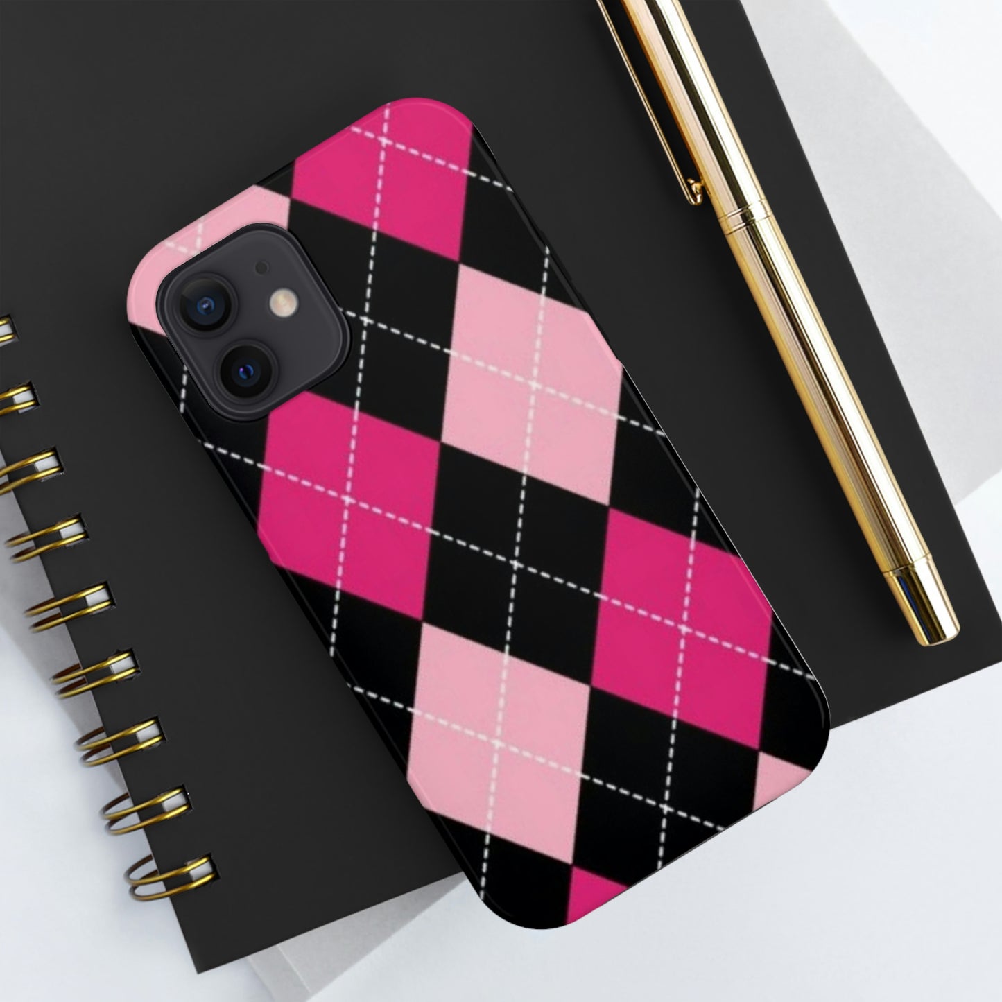 Pink Diamond phone case/ for iPhone/ plaid collection/ Tough Phone Cases