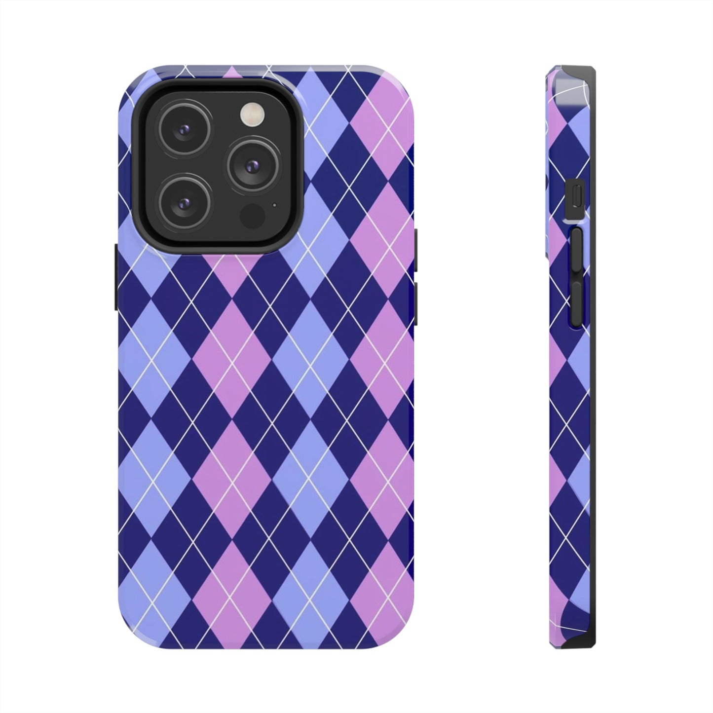 Purple plaid sweater phone case/ for iPhone/ plaid collection/ Tough Phone Cases