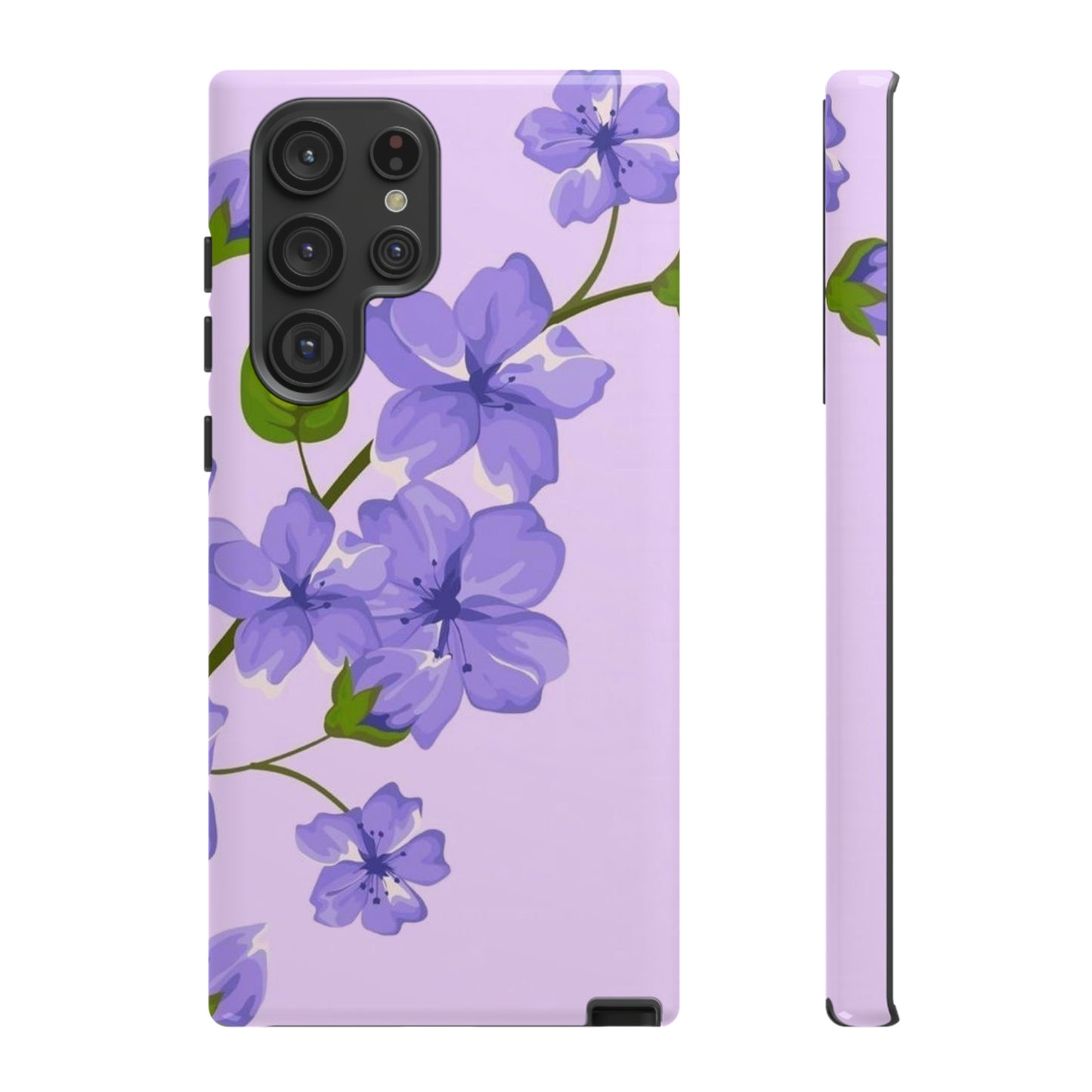 Purple Floral case for Samsung & Google phone./Tough Cases/ Floral collection