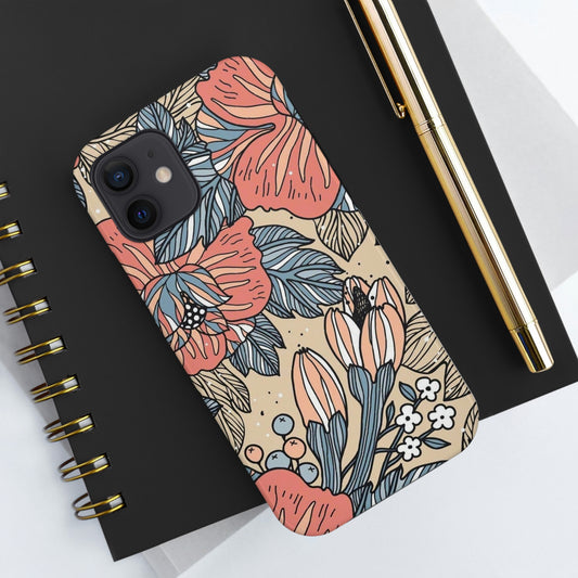 Floral phone case, for Iphone/Tough Phone Cases/