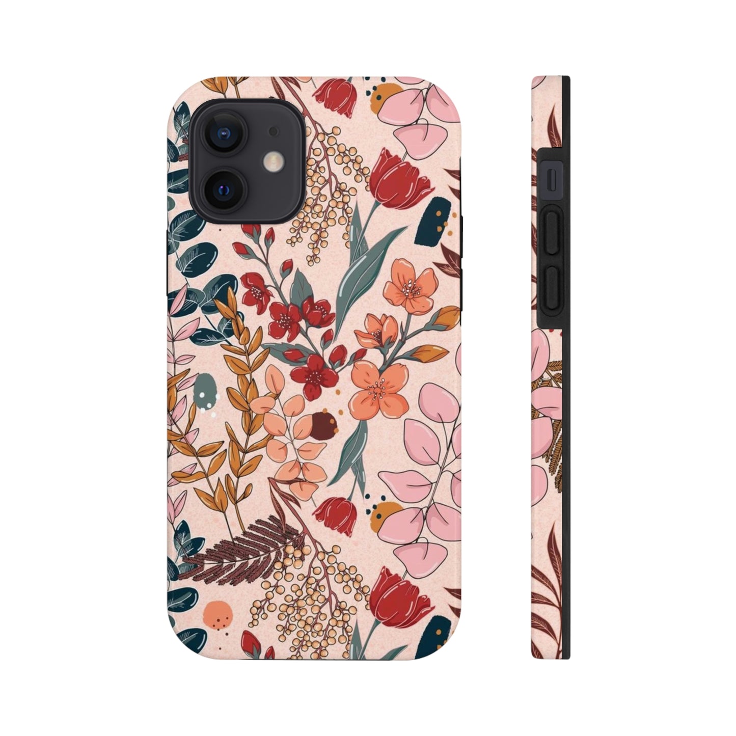 Pink Floral phone case, for iPhone/Tough Phone Cases/ Floral Collection